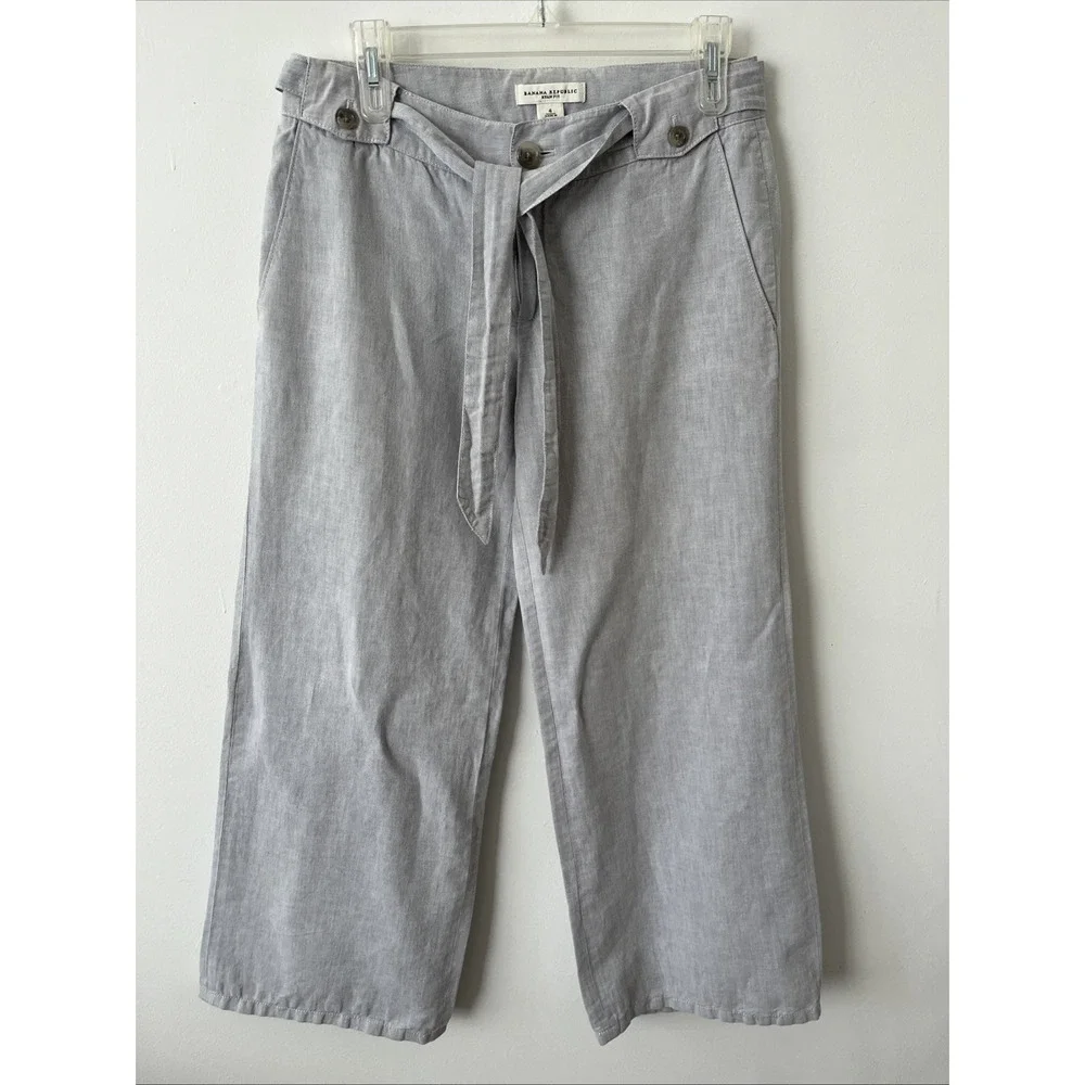 Women's Linen Blend Wide Leg Pants 4 Coastal Resort Minimalist Quiet Luxury